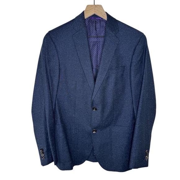 Ted Baker Endurance Wool/Silk 2 Button Single Breasted Blazer 36S